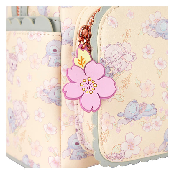 Loungefly Disney Cute Stitch Cherry Blossom Mini Backpack