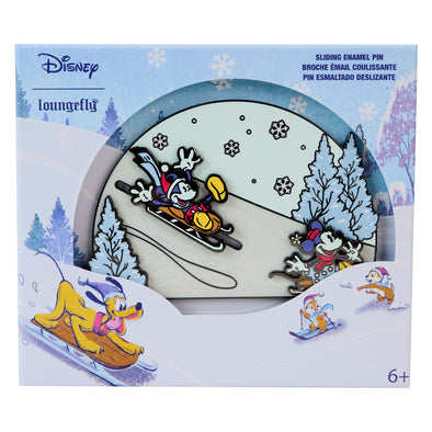 Loungefly Disney Mickey And Friends Winter Wonderland 3" Sliding Pin