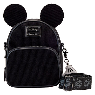 Loungefly Disney Mickey Corduroy Convertible Crossbody