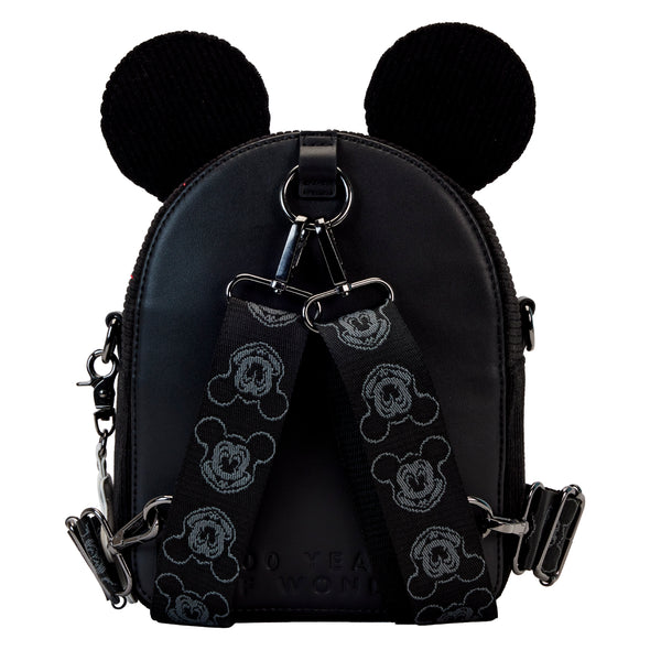 Loungefly Disney Mickey Corduroy Convertible Crossbody