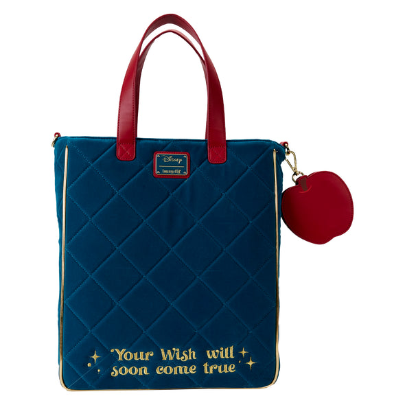 Loungefly Disney Snow White Heritage Quilted Velvet Tote Bag