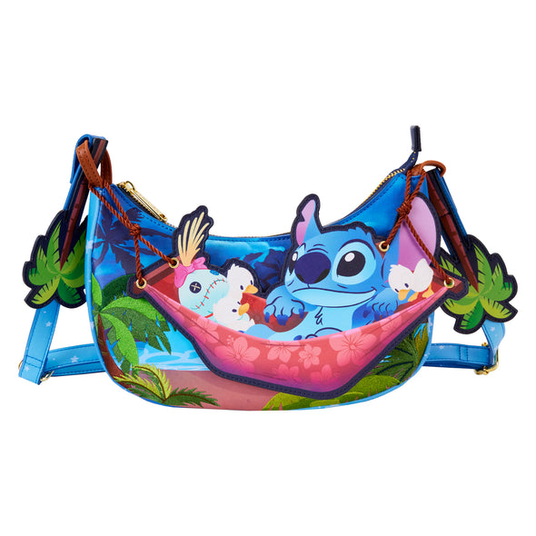 Loungefly Disney Stitch Camping Cuties Hammock Crossbody