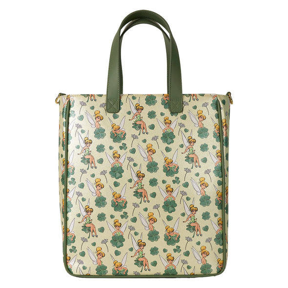 Loungefly Disney Tinkerbell 4 Leaf Clover Tote With Coin Bag