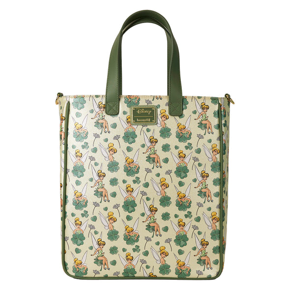 Loungefly Disney Tinkerbell 4 Leaf Clover Tote With Coin Bag