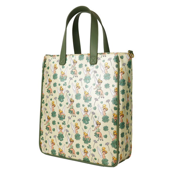 Loungefly Disney Tinkerbell 4 Leaf Clover Tote With Coin Bag