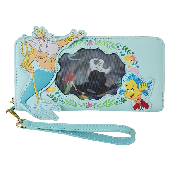 Loungefly Disney The Little Mermaid Princess Lenticular Zip Around Wallet