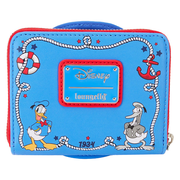 Loungefly Disney Donald Duck 90th Anniversary Zip Around Wallet