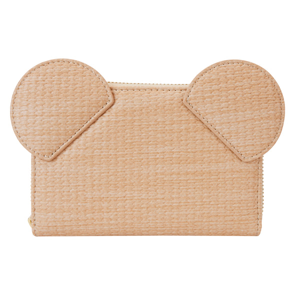 Loungefly Disney Mickey Woven Texture Zip Around Wallet