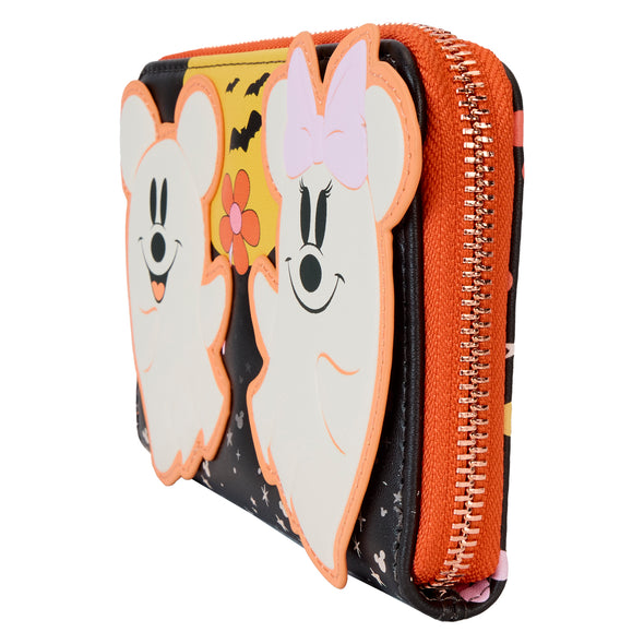 Loungefly Disney Mickey And Friends Halloween Zip Around Wallet