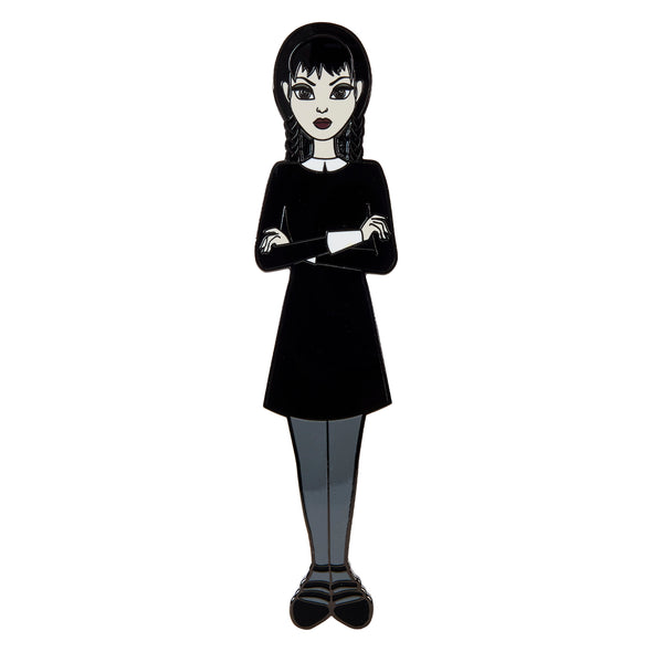 Loungefly MGM Wednesday Addams Paper Doll Pin