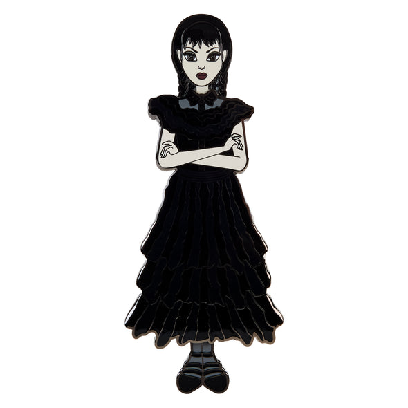 Loungefly MGM Wednesday Addams Paper Doll Pin