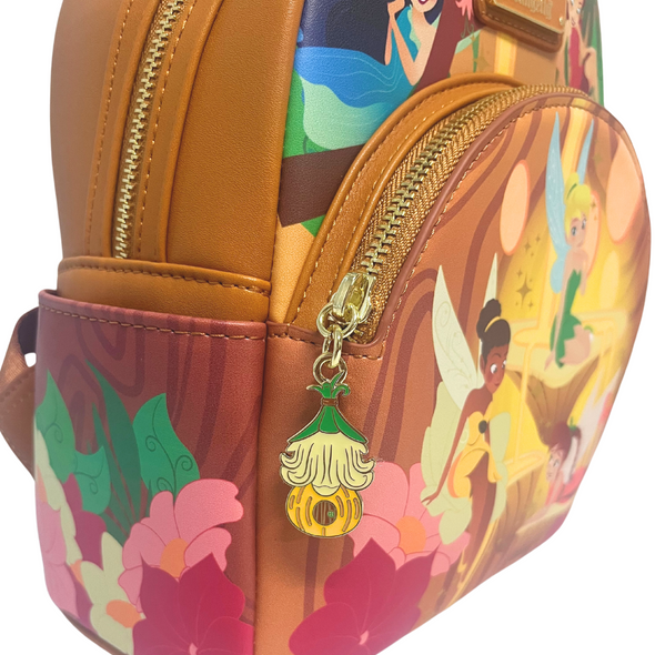 Modern Pinup Exclusive Loungefly Disney Pixie Hollow Fairies Glow-in-the-Dark Mini Backpack