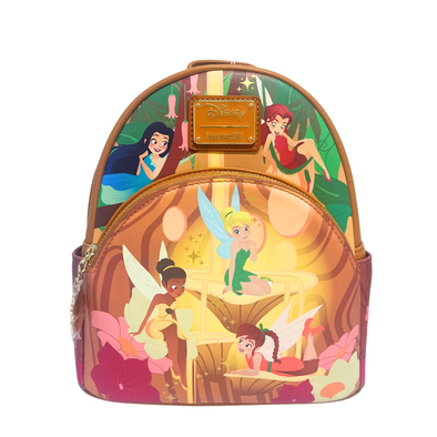 Modern Pinup Exclusive Loungefly Disney Pixie Hollow Fairies Glow-in-the-Dark Mini Backpack