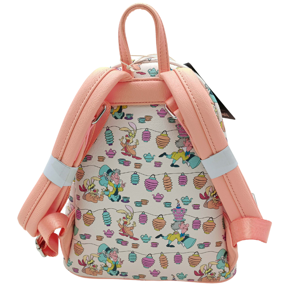 Loungefly Disney Alice in Wonderland Pink Tea Party Mini Backpack