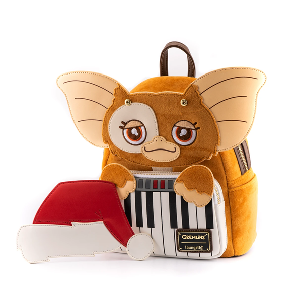 Loungefly Gremlins Gizmo Holiday Cosplay w/Removable Hat Mini Backpack