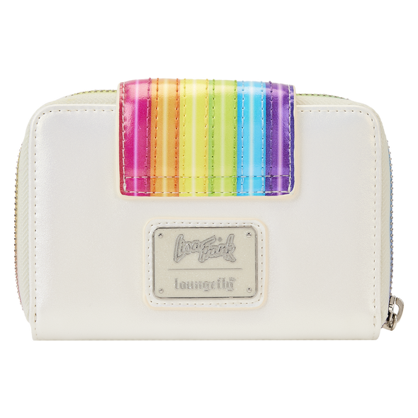 Loungefly Lisa Frank Rainbow Logo Zip Around Wallet