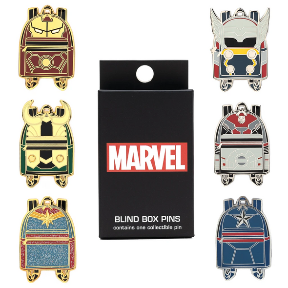 Loungefly Marvel Mini Backpack Blind Box Enamel Pin