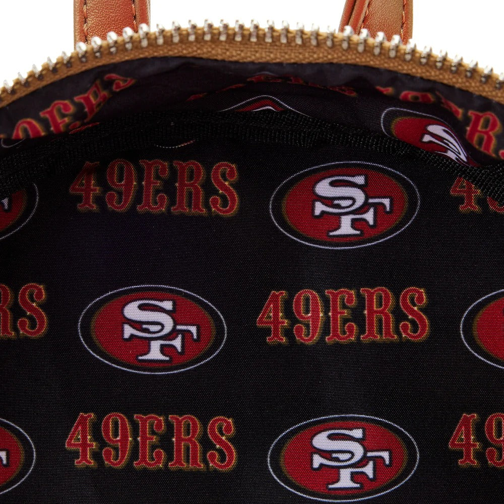 Loungefly NFL San Francisco 49ers Sequin Mini Backpack