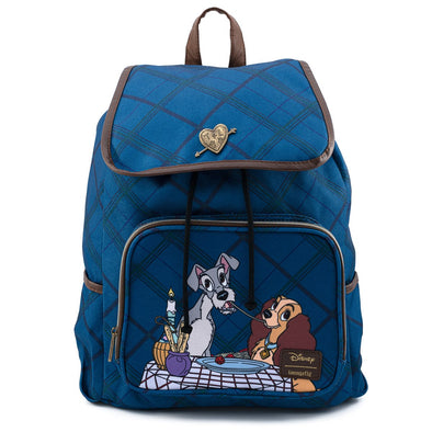 Loungefly Disney Lady and the Tramp Nylon Slouch Backpack