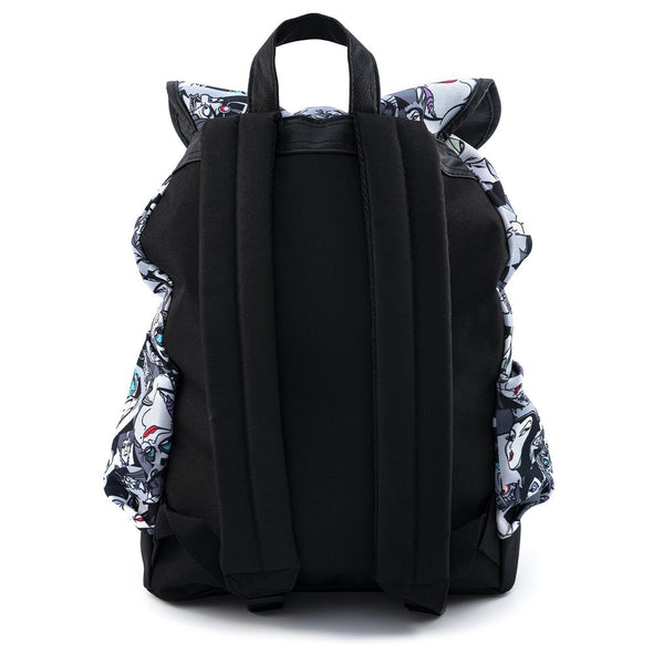 Loungefly Disney Villains Nylon Slouch Backpack