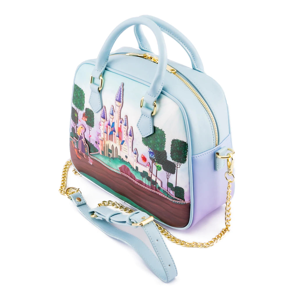 Loungefly Tangled Princess Castle Crossbody Bag