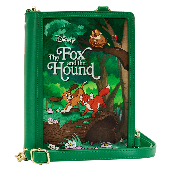 Loungefly Disney Classic Books Fox and the Hound Convertible Crossbody Bag