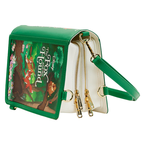 Loungefly Disney Classic Books Fox and the Hound Convertible Crossbody Bag