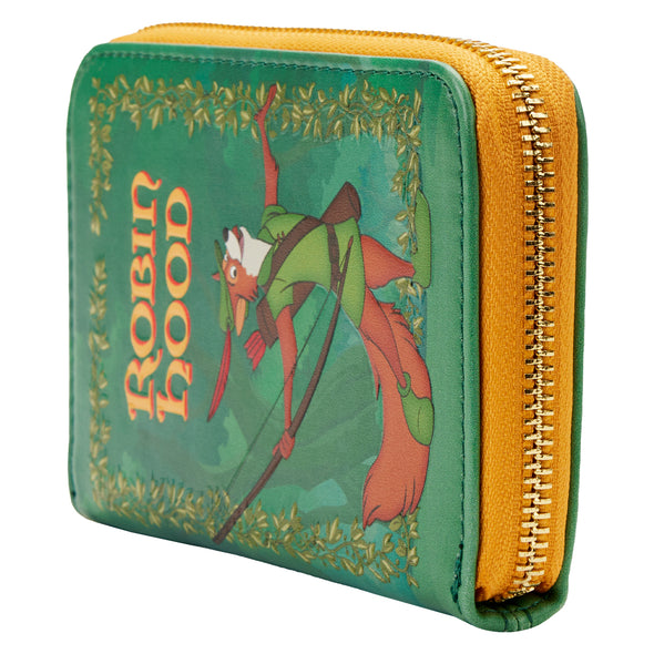 Loungefly Disney Classic Robin Hood Book Zip Around Wallet