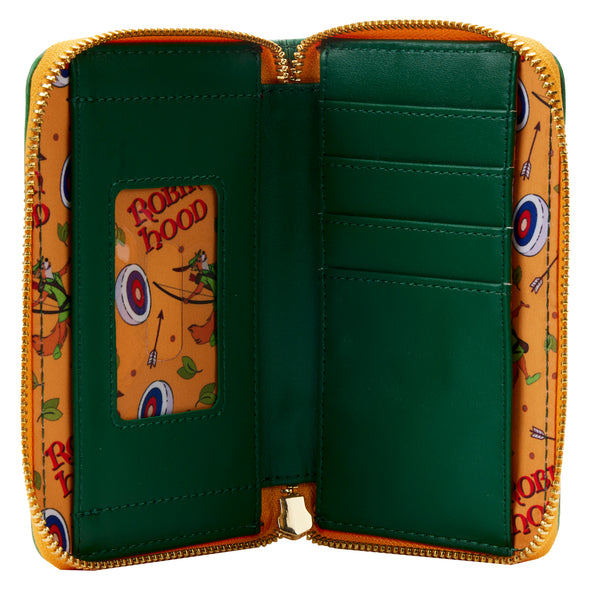 Loungefly Disney Classic Robin Hood Book Zip Around Wallet