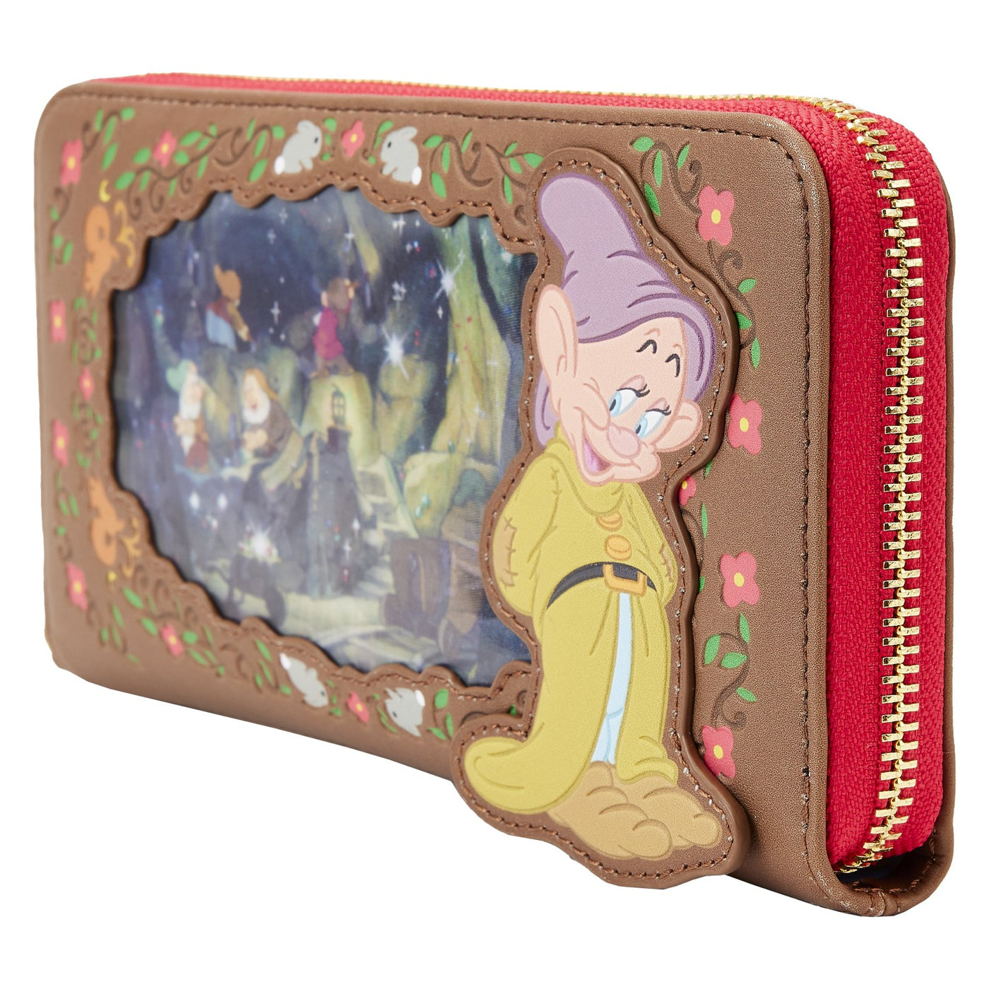 Sleeping Beauty Princess Series Lenticular Zip Around Wristlet Wallet