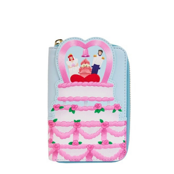 Loungefly Disney Little Mermaid Wedding Cake Zip Around Wallet